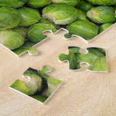 Groen groentepatroon in Brussel Legpuzzel (Zijkant)