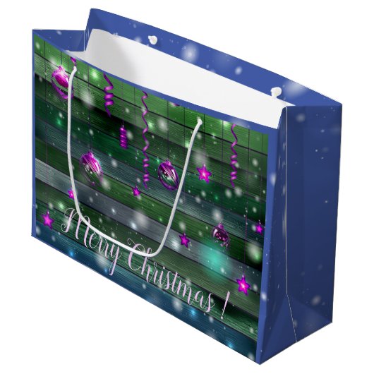 Groen Groot Cadeauzakje (Voorkant Gekanteld)