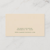 Groen Groovy Checkerboard Retro vet plezier Visitekaartje (Achterkant)