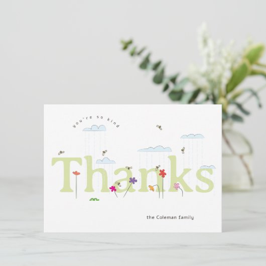 Groen Grote Bedankt Spring Bee Scene (Staand voorkant)