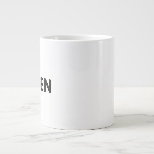 groen grote koffiekop (Voorkant)