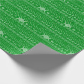 Groen gulle verpakkingspapier cadeaupapier (Hoek)