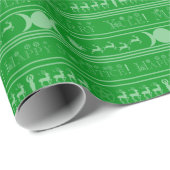 Groen gulle verpakkingspapier cadeaupapier (Rol Hoek)