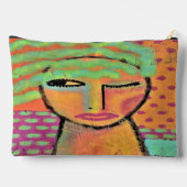 Groen Haar Originele Abstracte Kunst Etui (Achterkant)