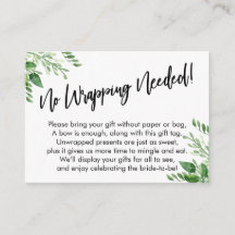 Groen Handgeschrift Geen Inpakpapier Nodig