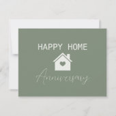 Groen Happy Home Jubileum Real Estate Kaart (Voorkant)