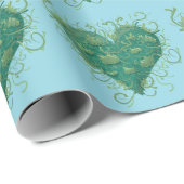 Groen hart binnen cadeaupapier (Rol Hoek)