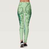 Groen hart binnen leggings (Achterkant)