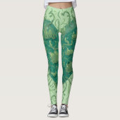 Groen hart binnen leggings (Voorkant)