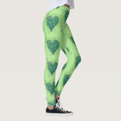 Groen hart binnen leggings (Rechts)