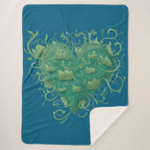 Groen hart binnen sherpa deken (Voorkant)