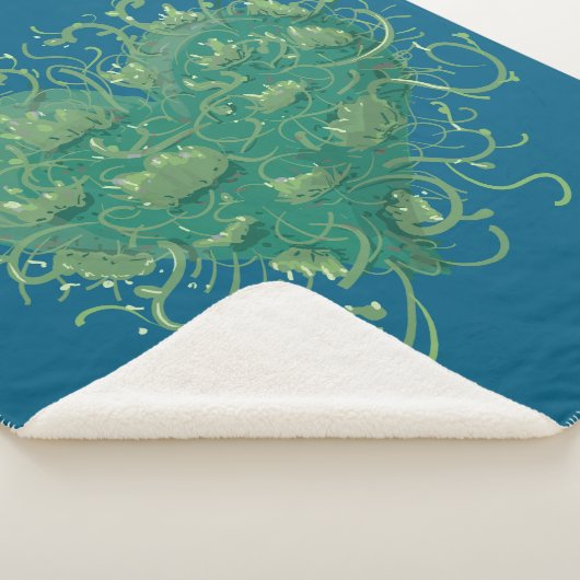 Groen hart binnen sherpa deken (3/4)