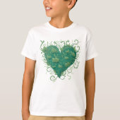 Groen hart binnen t-shirt (Voorkant)