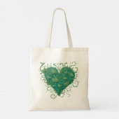 Groen hart binnen tote bag (Achterkant)
