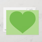 Groen hart briefkaart (Voorkant / Achterkant)