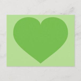 Groen hart briefkaart