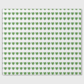 groen hart cadeaupapier (Vlak)