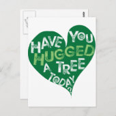 Groen hart (een boom bedekken) briefkaart (Voorkant / Achterkant)