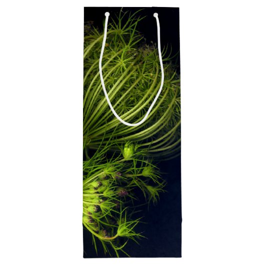 "Groen hart in het zwart" Wijn Cadeautas (Achterkant)