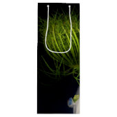 "Groen hart in het zwart" Wijn Cadeautas (Voorkant)