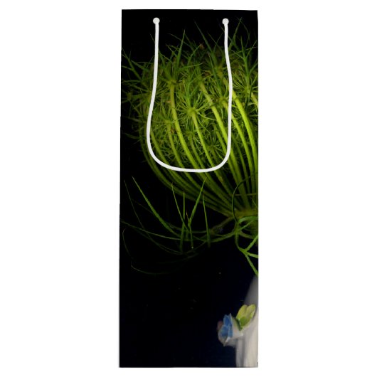 "Groen hart in het zwart" Wijn Cadeautas (Voorkant)