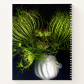 Groen hart in zwart notitieboek (Achterkant)