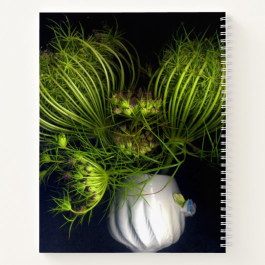 Groen hart in zwart notitieboek (Achterkant)