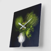 Groen hart in zwart vierkante klok (Hoek)