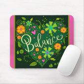 groen hart inspirerende balans muismat (Met muis)