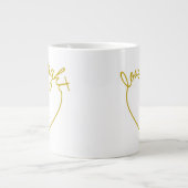 Groen hart - Licht Grote Koffiekop (Voorkant)