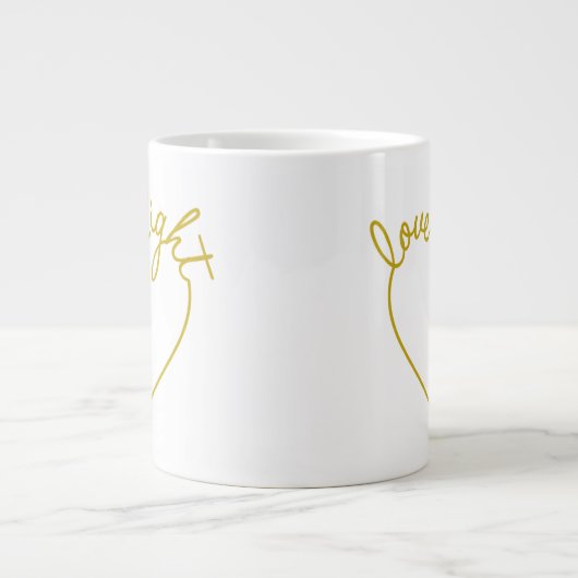 Groen hart - Licht Grote Koffiekop (Voorkant)