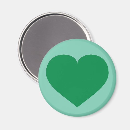 Groen hart magneet (Voorkant / Achterkant)