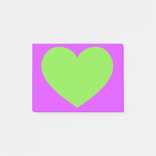 Groen hart post-it® notes (Voorkant)