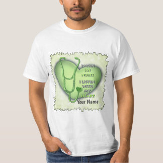 Groen Hart RN Geregistreerd Verpleegkundige T-shirt