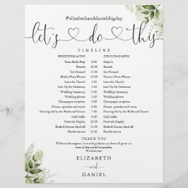 Groen Hart Script Trouwschema Tijdschema