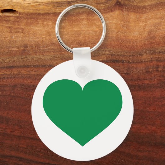 Groen hart sleutelhanger (Voorkant)