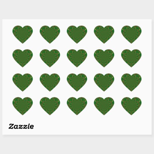  Groen Hart Sticker (Vel)