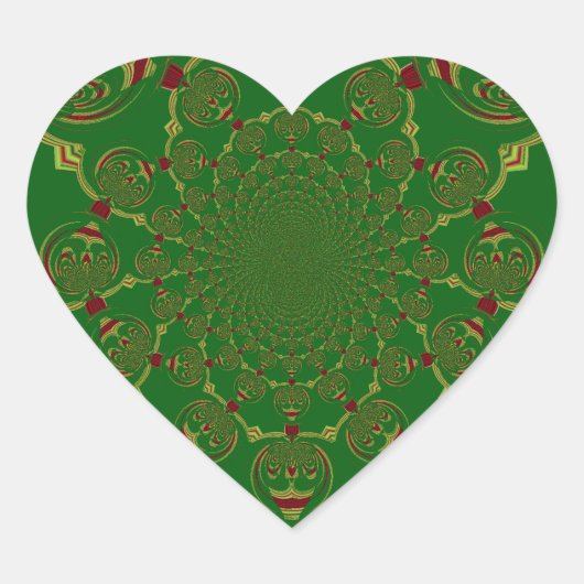  Groen Hart Sticker (Voorkant)