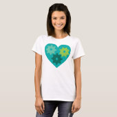 Groen hart t-shirt (Voorkant volledig)