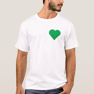 Groen hart t-shirt