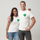 Groen hart t-shirt (Unisex)