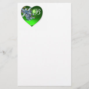 GROEN HART & VERGEET-MIJ-NIETJE MONOGRAM BRIEFPAPIER