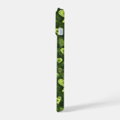 Groen hartpatroon iPhone 15 case (Linkerkant)