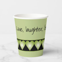 Groen hartpatroon met zwart