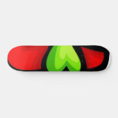 Groen hartskateboard skateboard (Horizontaal)