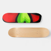 Groen hartskateboard skateboard (Horizontaal)