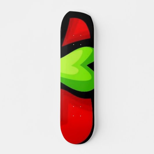 Groen hartskateboard skateboard (Voorkant)