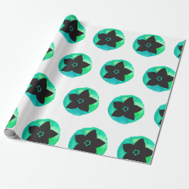 Groen Hawaïaans ventilator Cadeaupapier