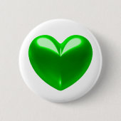 GROEN HEART RONDE BUTTON 5,7 CM (Voorkant)