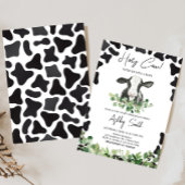 Groen Heilig Koe Baby shower Kaart